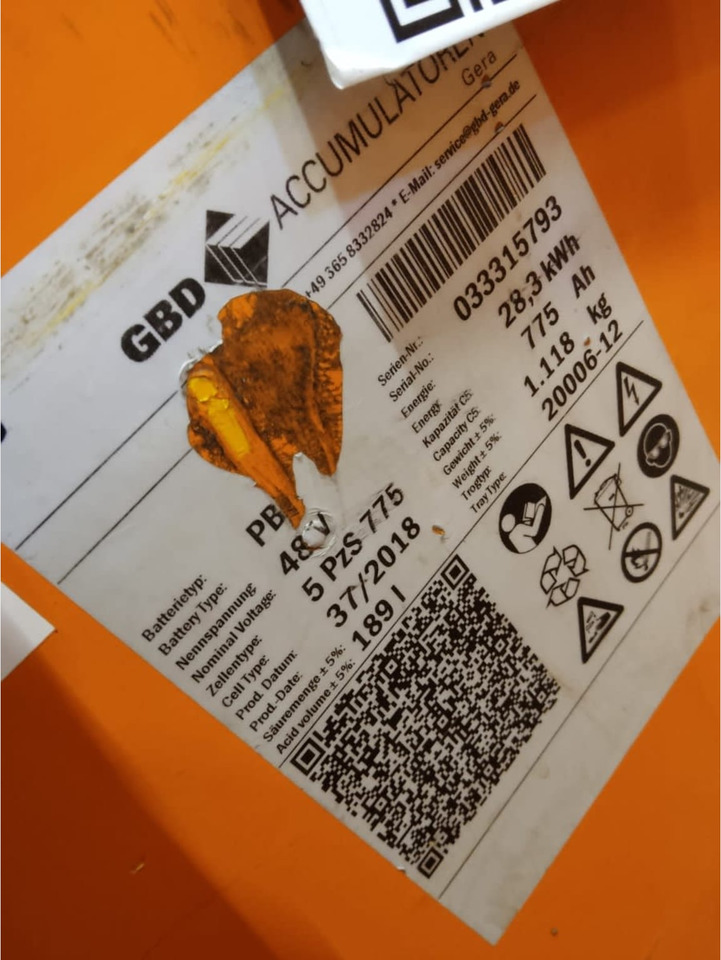 GBD 48V 775Ah - Батерија за Опрема за ракување со материјали: слика 2 GBD 48V 775Ah - Батерија за Опрема за ракување со материјали: слика 2