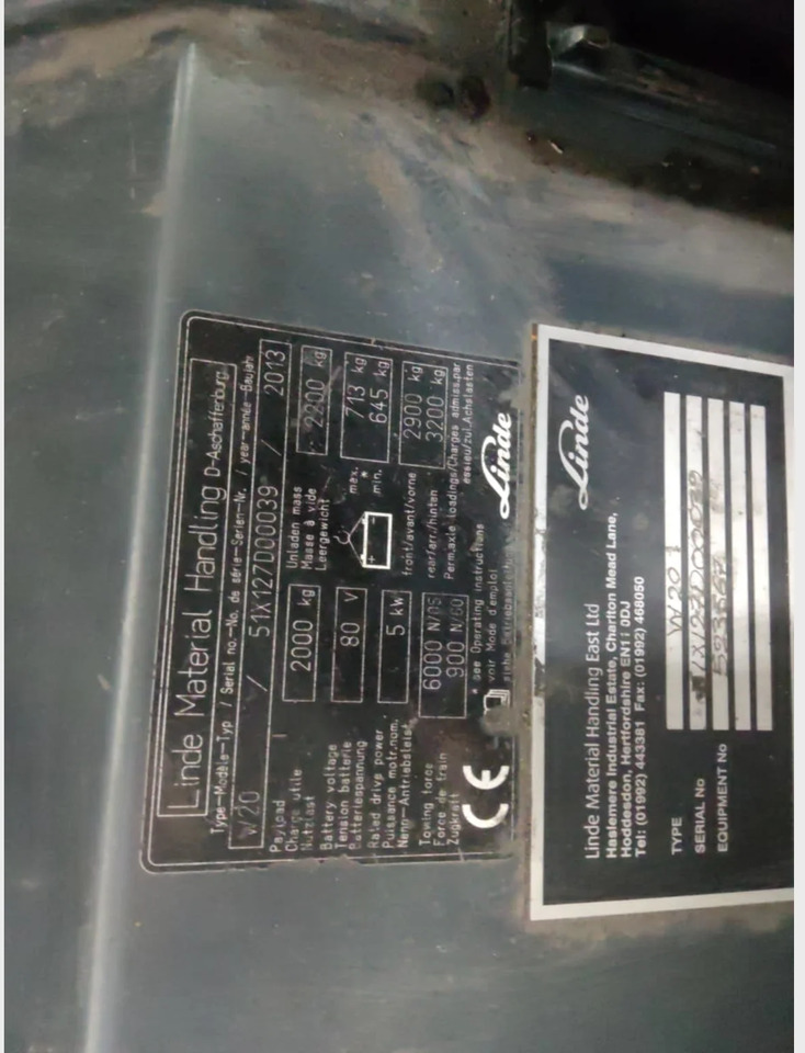 Linde W20 - Тракторче за влечење: слика 5 Linde W20 - Тракторче за влечење: слика 5