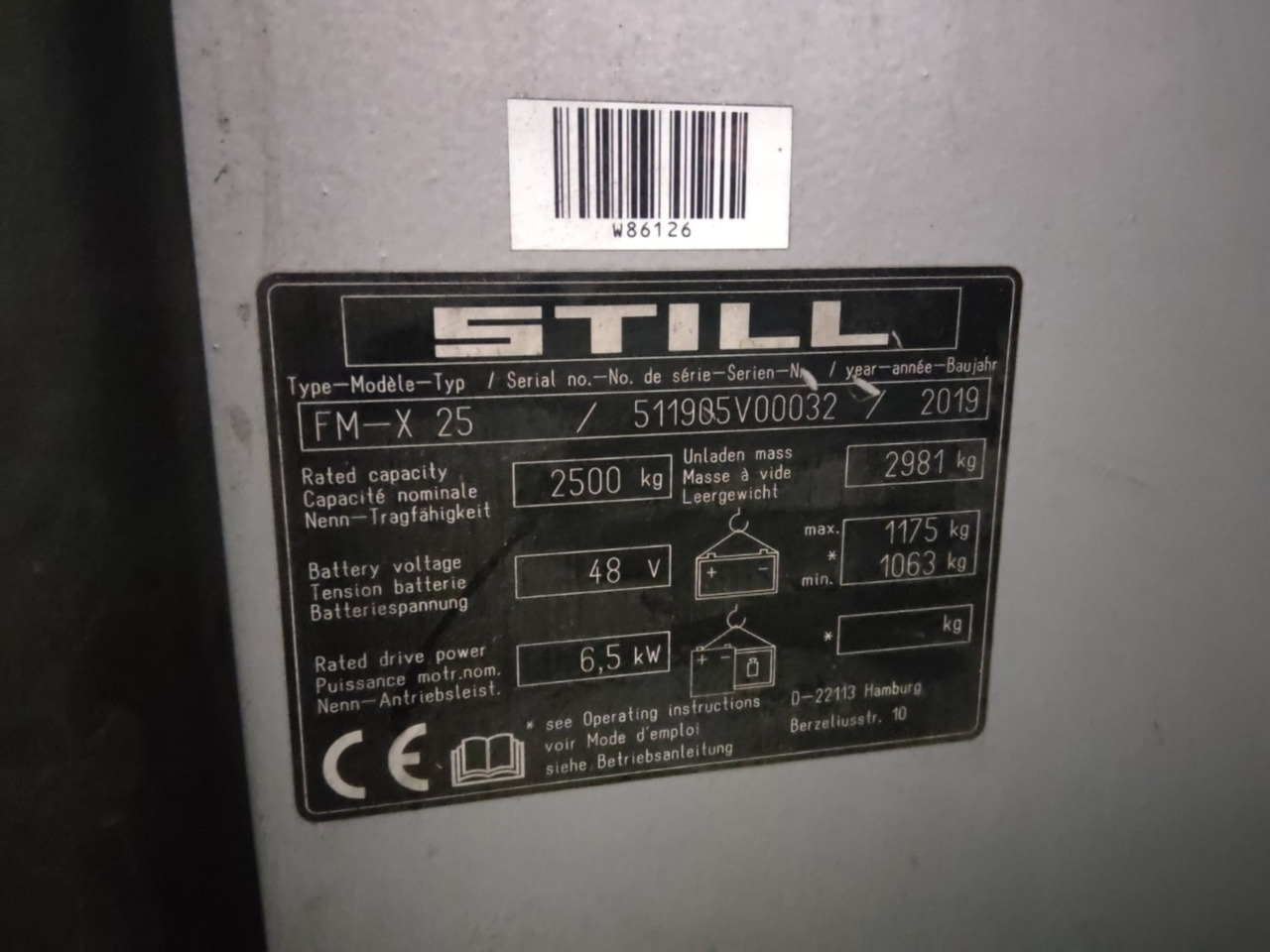 STILL FM-X25 - Вилушкар со подигнување: слика 5 STILL FM-X25 - Вилушкар со подигнување: слика 5