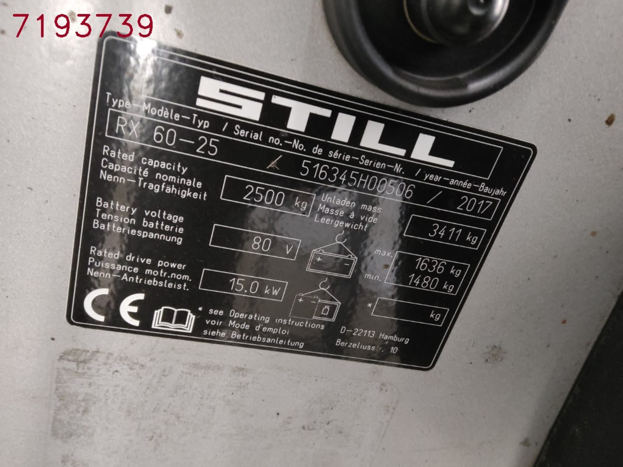 STILL RX60-25 - Електричен вилушкар: слика 5 STILL RX60-25 - Електричен вилушкар: слика 5
