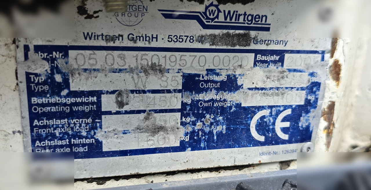 2005 WIRTGEN W35DC - Асфалтна мелница: слика 2 2005 WIRTGEN W35DC - Асфалтна мелница: слика 2