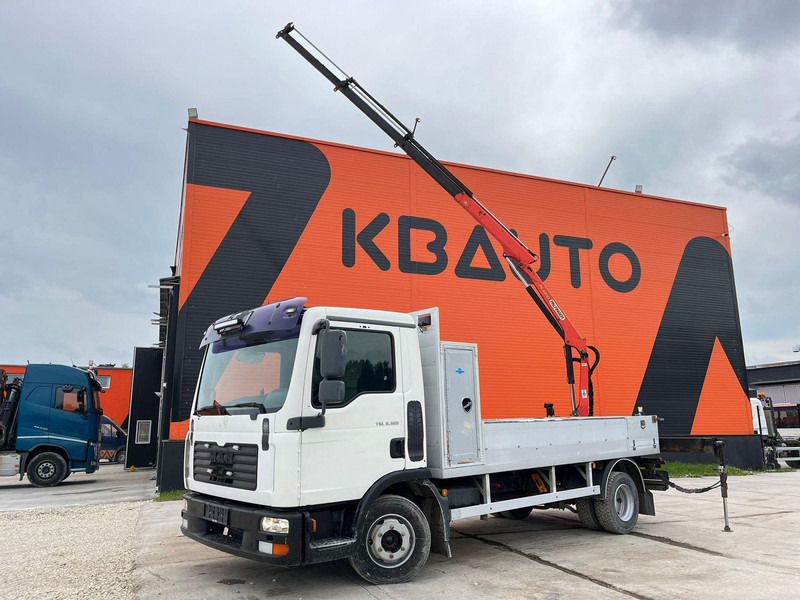 MAN TGL 8.180 4x2 PK4200 YEAR 2013 / PLATFORM L=3710 mm - Камион со платформа, Камион со кран: слика 1 MAN TGL 8.180 4x2 PK4200 YEAR 2013 / PLATFORM L=3710 mm - Камион со платформа, Камион со кран: слика 1