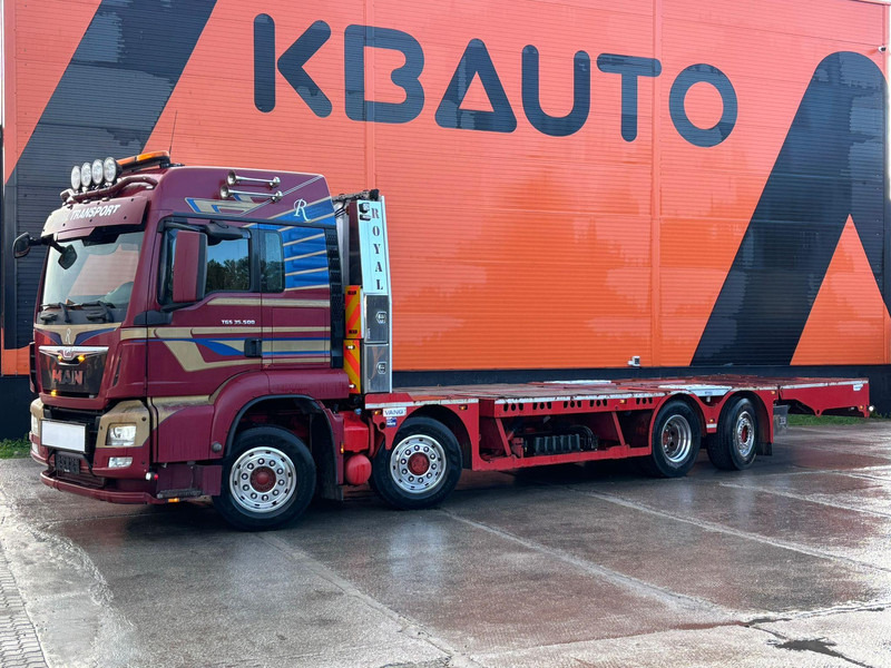 MAN TGS 35.480 8x4H-6 HYDRODRIVE / PLATFORM L=9160 mm / WINCH - Автотранспортен камион: слика 1 MAN TGS 35.480 8x4H-6 HYDRODRIVE / PLATFORM L=9160 mm / WINCH - Автотранспортен камион: слика 1
