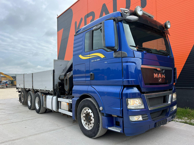 MAN TGX 35.480 8x4*4 HIAB 288E-7 / PLATFORM L=6397 mm - Камион со платформа, Камион со кран: слика 4 MAN TGX 35.480 8x4*4 HIAB 288E-7 / PLATFORM L=6397 mm - Камион со платформа, Камион со кран: слика 4