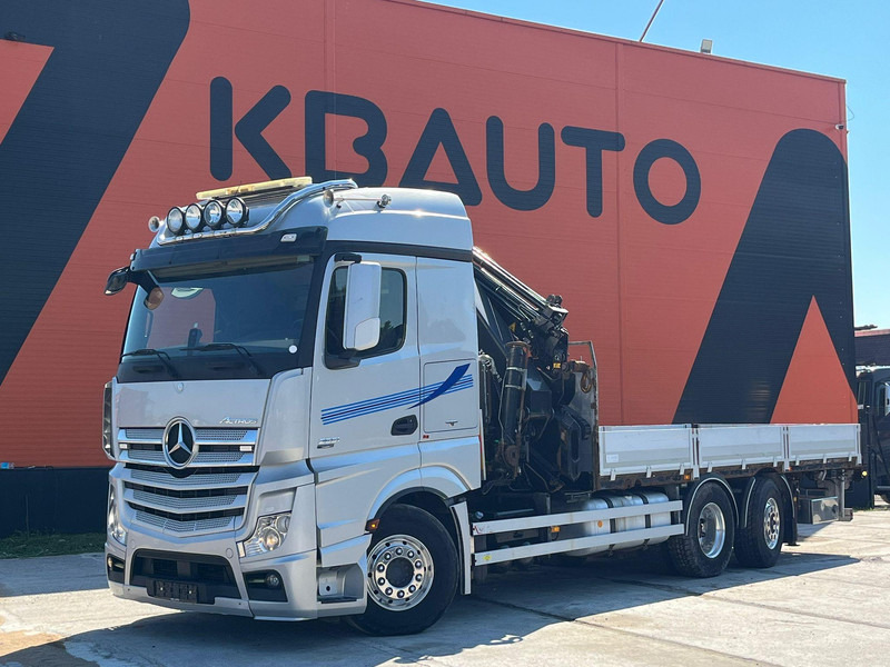 Mercedes-Benz Actros 2551 6x2 HIAB 377-6 HIPRO + JIB / Platform extendable L=6400 -- 7397mm - Камион со платформа, Камион со кран: слика 2 Mercedes-Benz Actros 2551 6x2 HIAB 377-6 HIPRO + JIB / Platform extendable L=6400 -- 7397mm - Камион со платформа, Камион со кран: слика 2
