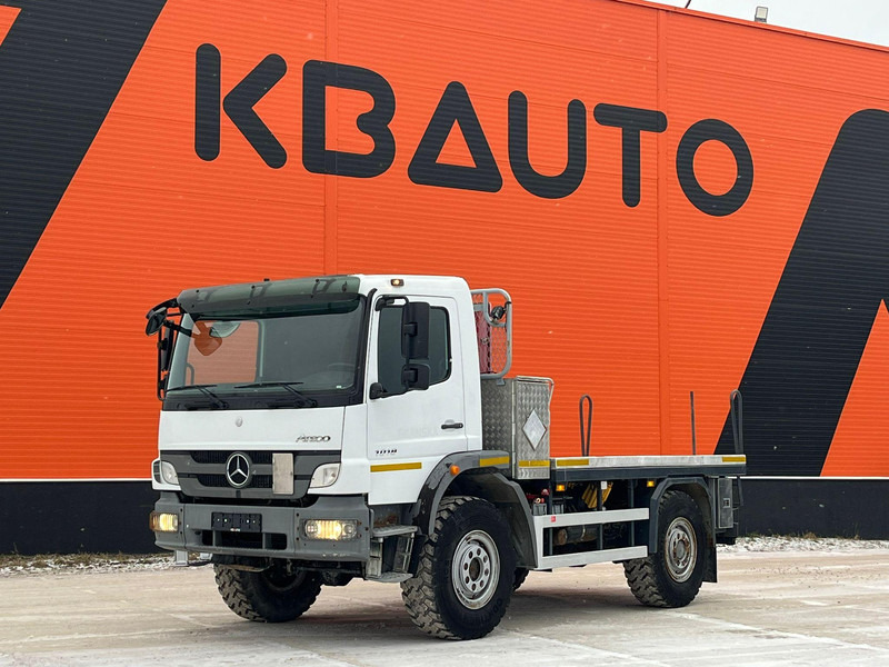 Mercedes-Benz Atego 1018 4x4 ONLY 18844 km ! / FULL STEEL / DRUM BRAKES / PLATFORM L=3500 mm - Камион со платформа: слика 1 Mercedes-Benz Atego 1018 4x4 ONLY 18844 km ! / FULL STEEL / DRUM BRAKES / PLATFORM L=3500 mm - Камион со платформа: слика 1
