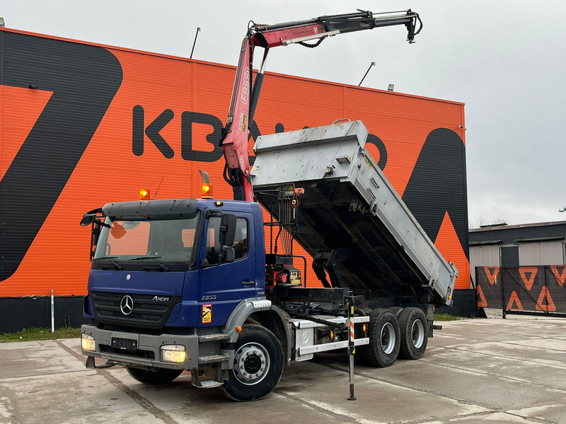 Mercedes-Benz Axor 2633 6x4 FASSI F110AK22 / BOX L=5040 mm - Кипер, Камион со кран: слика 1 Mercedes-Benz Axor 2633 6x4 FASSI F110AK22 / BOX L=5040 mm - Кипер, Камион со кран: слика 1