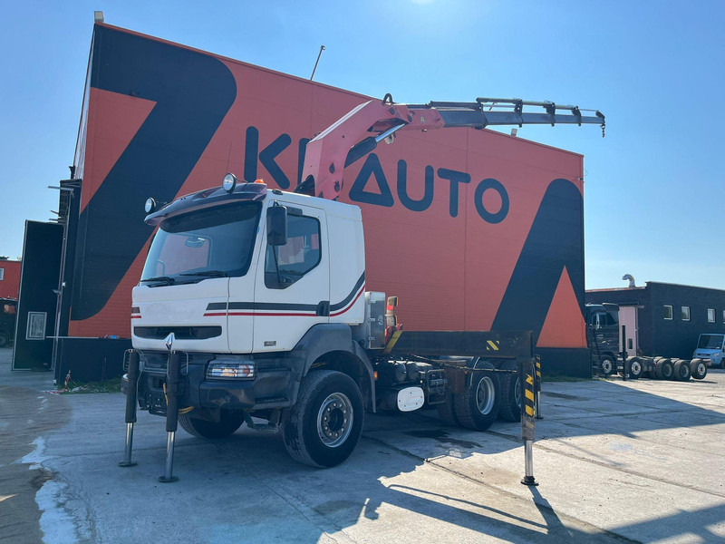 Renault 420 DCI 6x4 PK 32080 / FULL STEEL - Камион со платформа, Камион со кран: слика 1 Renault 420 DCI 6x4 PK 32080 / FULL STEEL - Камион со платформа, Камион со кран: слика 1
