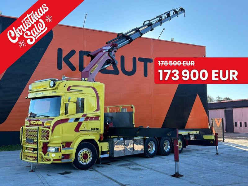 Scania G 490 8x4*4 PK 65002 SH / JIB CONNECTION / PLATFORM L=6301-7499 mm - Камион со платформа, Камион со кран: слика 1 Scania G 490 8x4*4 PK 65002 SH / JIB CONNECTION / PLATFORM L=6301-7499 mm - Камион со платформа, Камион со кран: слика 1