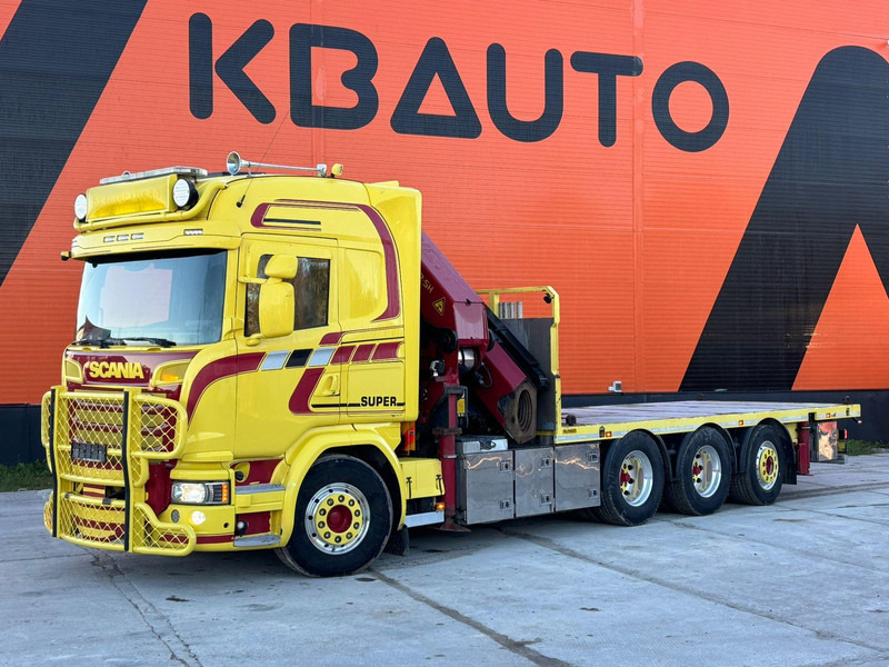 Scania G 490 8x4*4 PK 65002 SH / JIB CONNECTION / PLATFORM L=6301-7499 mm - Камион со платформа, Камион со кран: слика 2 Scania G 490 8x4*4 PK 65002 SH / JIB CONNECTION / PLATFORM L=6301-7499 mm - Камион со платформа, Камион со кран: слика 2