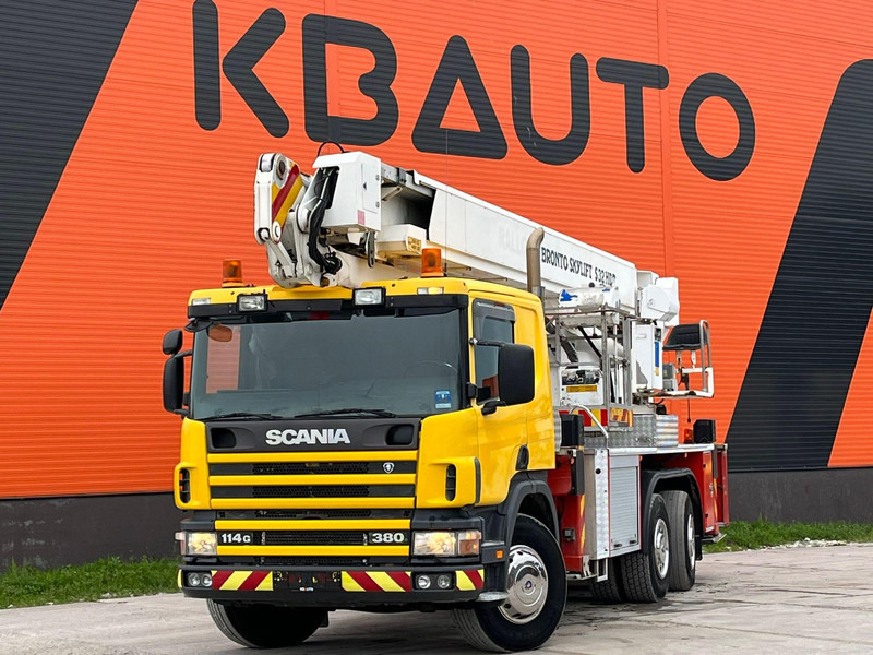 Scania P 114 6x2*4 BRONTO S 32 HDT / 32 meters / 440 kg - Дигачка платформа: слика 1 Scania P 114 6x2*4 BRONTO S 32 HDT / 32 meters / 440 kg - Дигачка платформа: слика 1