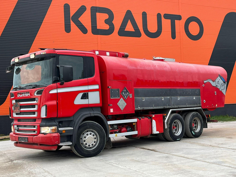 Scania R 420 6x2 ADR / STAINLESS STEEL TANK 9500 l / FULL STEEL SUSPENSION - Камион цистерна: слика 1 Scania R 420 6x2 ADR / STAINLESS STEEL TANK 9500 l / FULL STEEL SUSPENSION - Камион цистерна: слика 1