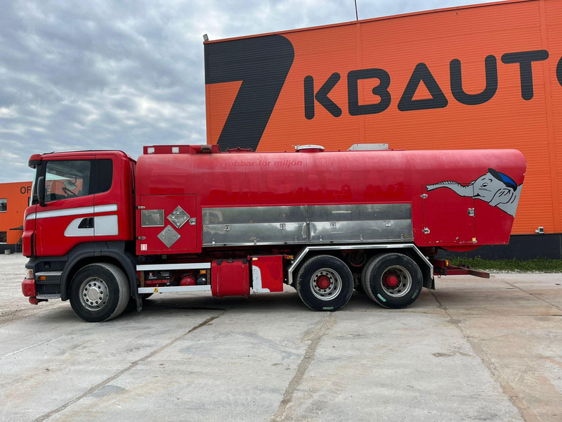 Камион цистерна за транспорт на гориво Scania R 420 6x2 ADR / STAINLESS STEEL TANK 9500 l / FULL STEEL SUSPENSION: слика 9