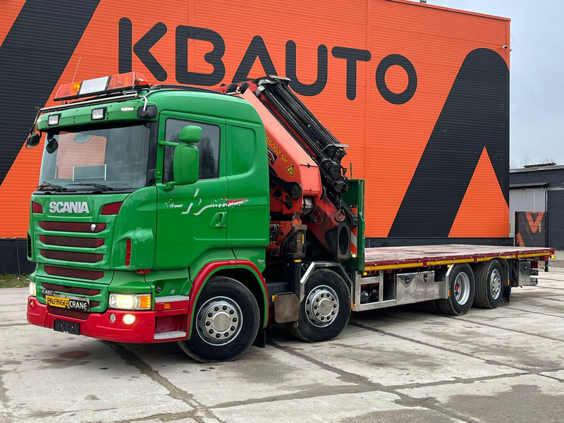 Scania R 480 8x2*6 PK 65002 + JIB / PLATFORM L=7518 mm - Камион со платформа, Камион со кран: слика 2 Scania R 480 8x2*6 PK 65002 + JIB / PLATFORM L=7518 mm - Камион со платформа, Камион со кран: слика 2