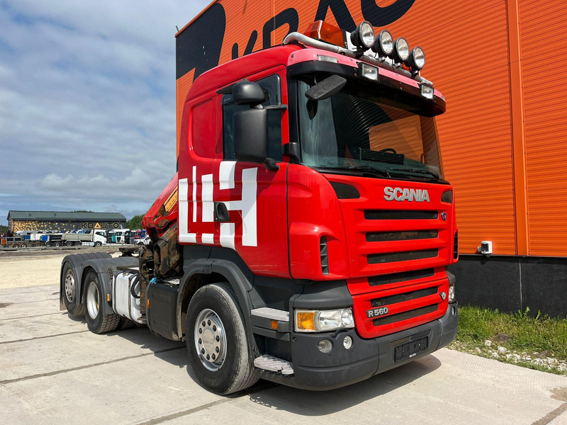 Scania R 560 6x2 HMF2220 K4 / RETARDER - Камион со платформа, Камион со кран: слика 4 Scania R 560 6x2 HMF2220 K4 / RETARDER - Камион со платформа, Камион со кран: слика 4