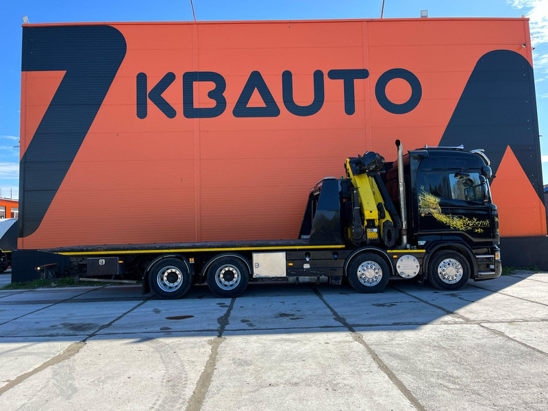 Scania R 560 8x4 PK 34002 / WINCH / FALCOM FAS 12000 / PLATFORM L=6564 mm - Автотранспортен камион: слика 4 Scania R 560 8x4 PK 34002 / WINCH / FALCOM FAS 12000 / PLATFORM L=6564 mm - Автотранспортен камион: слика 4