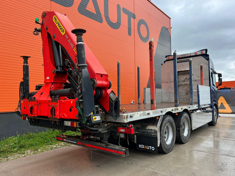 Камион со платформа, Камион со кран Scania R 650 6x4 PK24001 / PLATFORM L=6800 mm: слика 6