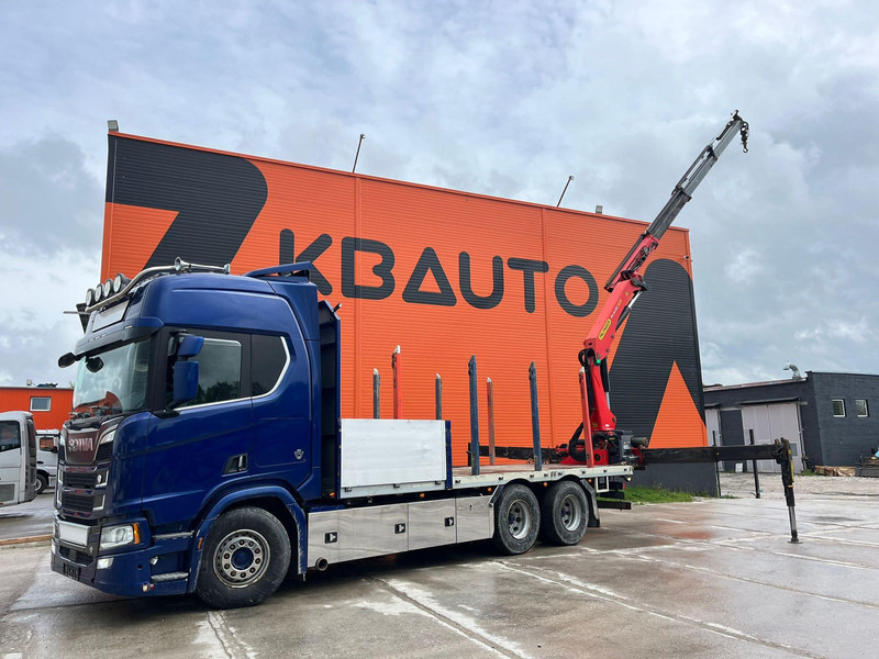 Камион со платформа, Камион со кран Scania R 650 6x4 PK24001 / PLATFORM L=6800 mm: слика 9