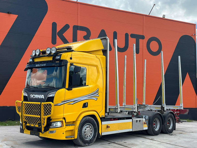 Scania R 730 6x4 RETARDER - Камион за дрва, Камион со кран: слика 1 Scania R 730 6x4 RETARDER - Камион за дрва, Камион со кран: слика 1