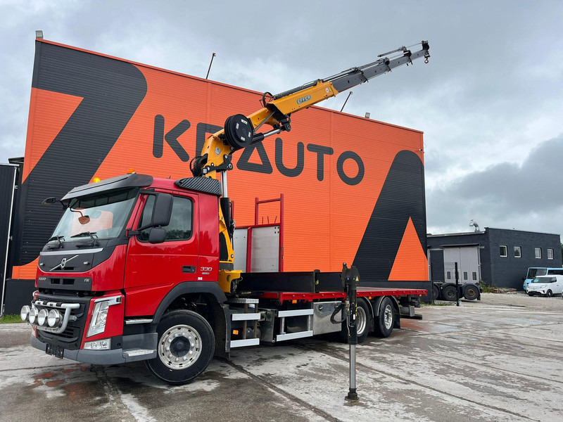Volvo FM 330 6x2*4 EFFER 215/4S / PLATFORM L=6529 mm - Камион со платформа, Камион со кран: слика 1 Volvo FM 330 6x2*4 EFFER 215/4S / PLATFORM L=6529 mm - Камион со платформа, Камион со кран: слика 1