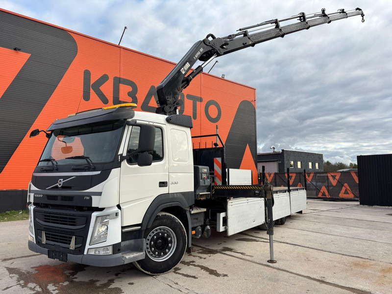 Volvo FM 330 6x2*4 HIAB X-HIPRO 192 E-5 / boom 15 m / 880 kg / PLATFORM L=7525 mm - Камион со платформа, Камион со кран: слика 1 Volvo FM 330 6x2*4 HIAB X-HIPRO 192 E-5 / boom 15 m / 880 kg / PLATFORM L=7525 mm - Камион со платформа, Камион со кран: слика 1