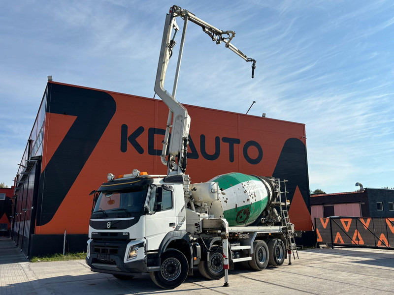 Volvo FMX 500 8x4 PUMI 24-3 - 24 m - 2303 hours / 7 m3 / FULL STEEL - Камион со бетонска пумпа: слика 1 Volvo FMX 500 8x4 PUMI 24-3 - 24 m - 2303 hours / 7 m3 / FULL STEEL - Камион со бетонска пумпа: слика 1