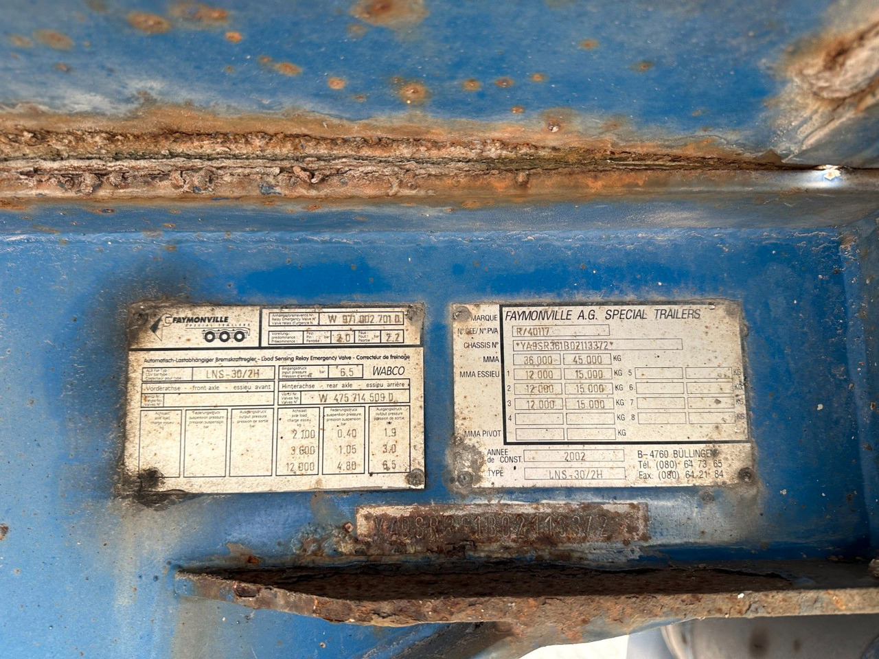 Faymonville 3 achs nachläufer - Полуприколка за низок утовар: слика 3 Faymonville 3 achs nachläufer - Полуприколка за низок утовар: слика 3