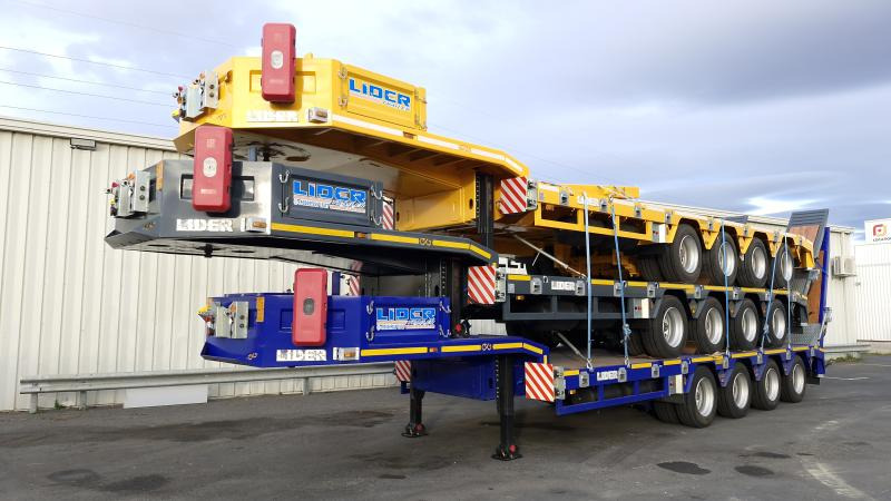 Lider trailer (Export Afrique) Porte-Char lames 4 essieux - Полуприколка за низок утовар: слика 4 Lider trailer (Export Afrique) Porte-Char lames 4 essieux - Полуприколка за низок утовар: слика 4