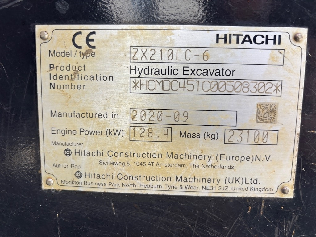 Багер гасеничар Hitachi ZX 210 LC-6: слика 24