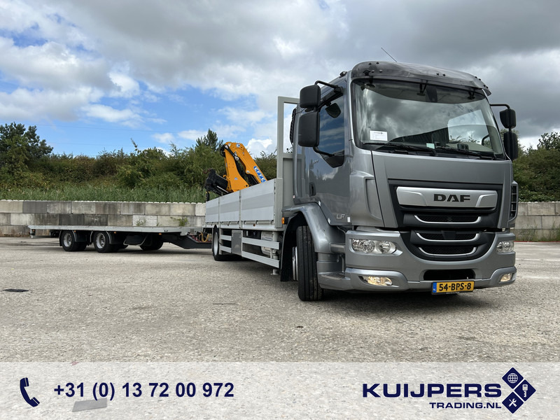DAF LF 320 FA 19T + Burg BPM 0018 Trailer / Effer 175.2/c3s Crane / NL Combi - Камион со платформа, Камион со кран: слика 1 DAF LF 320 FA 19T + Burg BPM 0018 Trailer / Effer 175.2/c3s Crane / NL Combi - Камион со платформа, Камион со кран: слика 1
