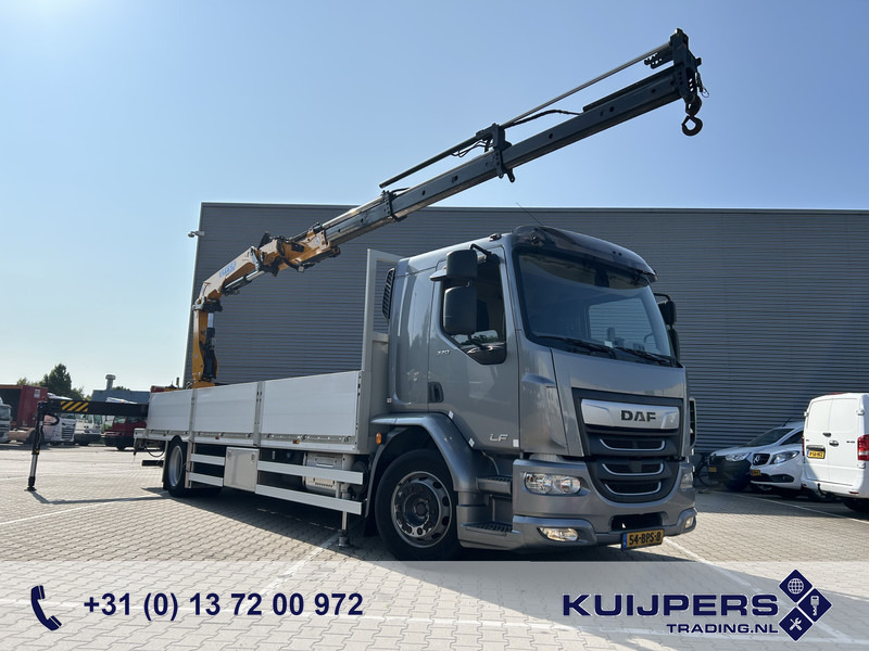 DAF LF 320 FA / Effer 175.2/c3s Crane / 363 dkm / Plateau / APK TUV 08-25 - Камион со кран: слика 1 DAF LF 320 FA / Effer 175.2/c3s Crane / 363 dkm / Plateau / APK TUV 08-25 - Камион со кран: слика 1