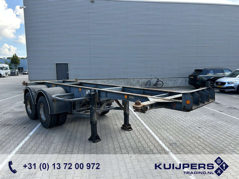 Fruehauf ED 24 / 2 as Blad - Spring / Container 20 FT / Classic / Oldtimer - Транспортер на контејнер/ Полуприколка со променливо тело: слика 1 Fruehauf ED 24 / 2 as Blad - Spring / Container 20 FT / Classic / Oldtimer - Транспортер на контејнер/ Полуприколка со променливо тело: слика 1
