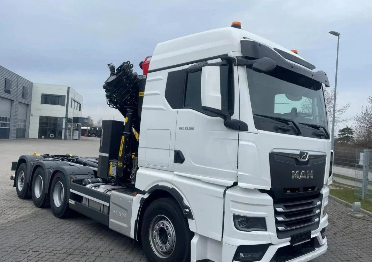 MAN TGS 35.510 8×4 Tridem kranväxlare Palfinger - Камион со кука за подигање, Камион со кран: слика 2 MAN TGS 35.510 8×4 Tridem kranväxlare Palfinger - Камион со кука за подигање, Камион со кран: слика 2