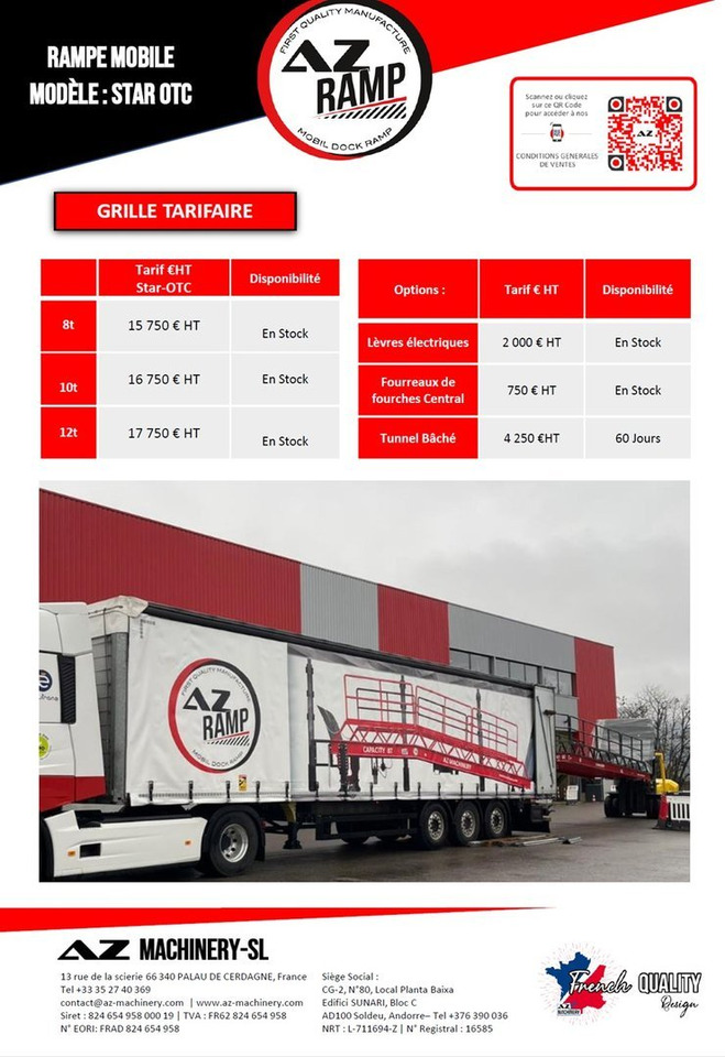 Нов Товарна рампа Loading Ramp with with hydraulic folding bridge - AZ RAMP - STAR-OTC- 8T. 8 ton capacity: слика 7 Нов Товарна рампа Loading Ramp with with hydraulic folding bridge - AZ RAMP - STAR-OTC- 8T. 8 ton capacity: слика 7