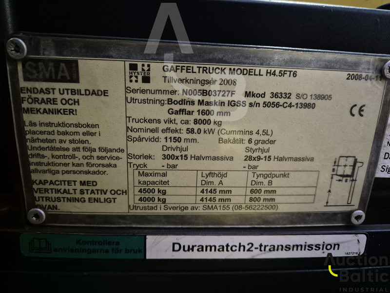 Дизел вилушкар Hyster H4.5FT6: слика 17