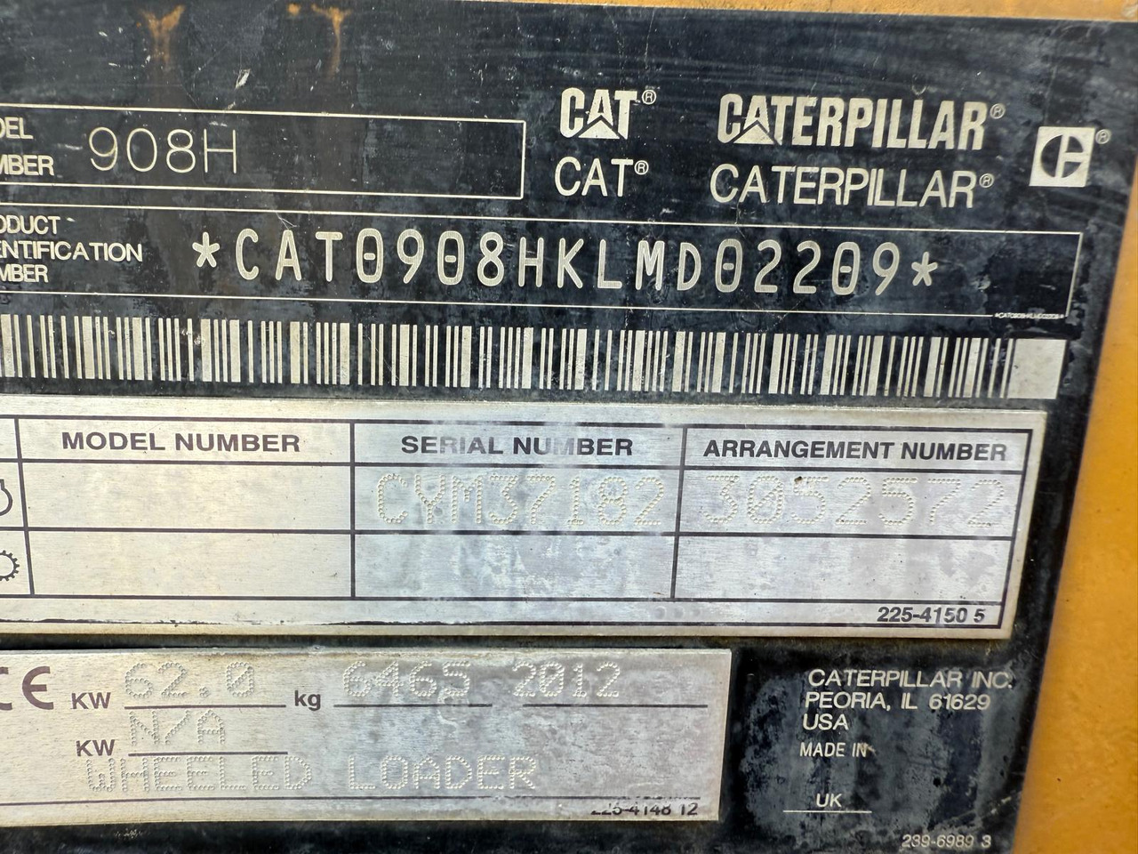 Caterpillar 908 H 2 units CAT908H - Натоварувач на тркала: слика 5 Caterpillar 908 H 2 units CAT908H - Натоварувач на тркала: слика 5