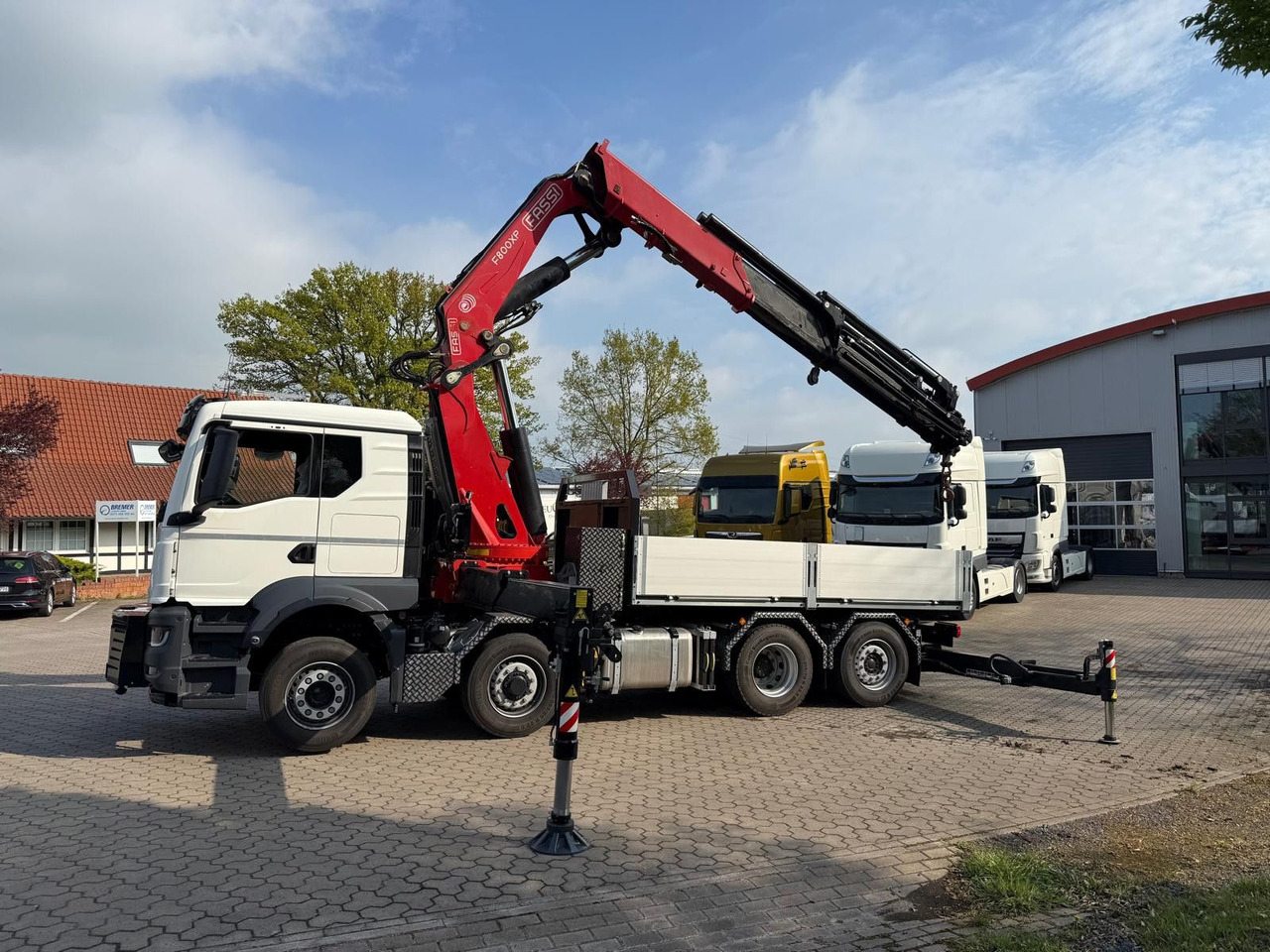 MAN 35.520 8x4 Fassi F800 RA2.28 OHNE ABSTÜTZÜBERWA. - Камион влекач: слика 1 MAN 35.520 8x4 Fassi F800 RA2.28 OHNE ABSTÜTZÜBERWA. - Камион влекач: слика 1