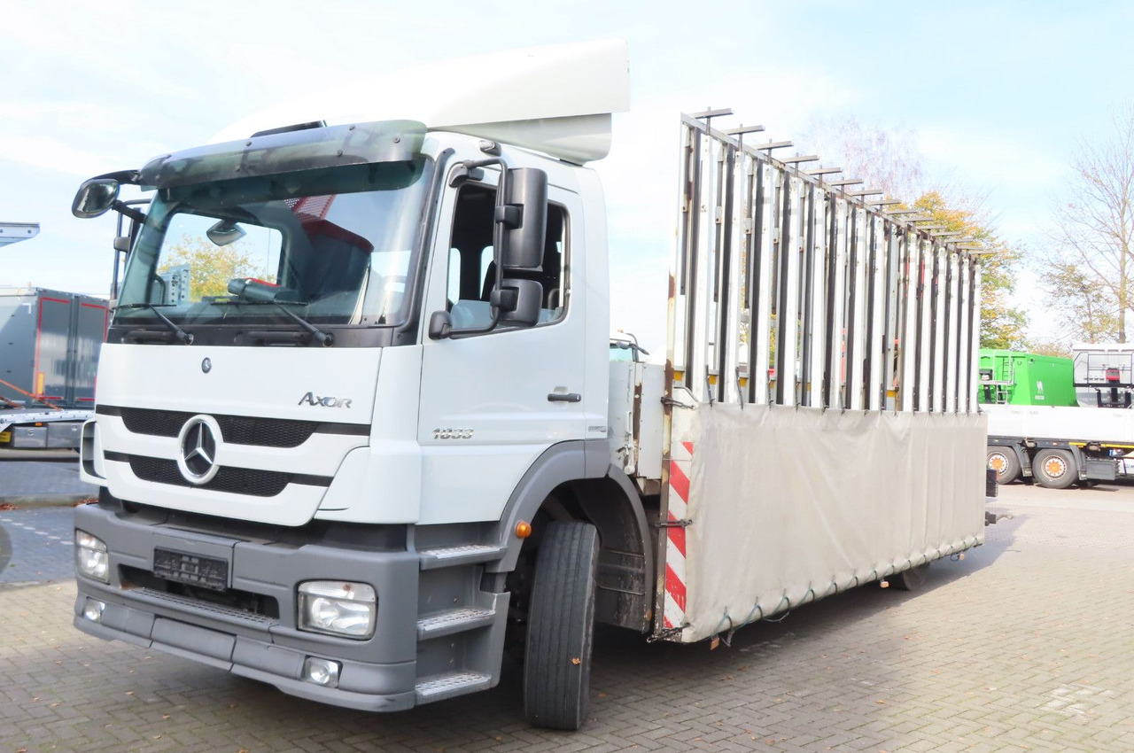 Mercedes-Benz Axor 1833 L - Glastransporter Kran Palfinger - Камион со платформа, Камион со кран: слика 2 Mercedes-Benz Axor 1833 L - Glastransporter Kran Palfinger - Камион со платформа, Камион со кран: слика 2