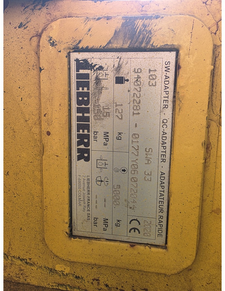 Liebherr likufix sw33 liebherr likufix sw 33 - Брза спојка за Градежна машина: слика 5 Liebherr likufix sw33 liebherr likufix sw 33 - Брза спојка за Градежна машина: слика 5