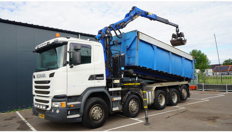 Scania G 490 10X4 CABLE SYSTEM TRUCK WITH PALFINGER Q180Z95TR CRANE - Камион со кран: слика 2 Scania G 490 10X4 CABLE SYSTEM TRUCK WITH PALFINGER Q180Z95TR CRANE - Камион со кран: слика 2