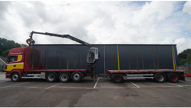 Scania R 580 V8 8X4 LOGTRANSPORT COMBI WITH MTDK YEAR 2012 TRAILER KESLA 46 CRANE - Камион за дрва, Камион со кран: слика 1 Scania R 580 V8 8X4 LOGTRANSPORT COMBI WITH MTDK YEAR 2012 TRAILER KESLA 46 CRANE - Камион за дрва, Камион со кран: слика 1