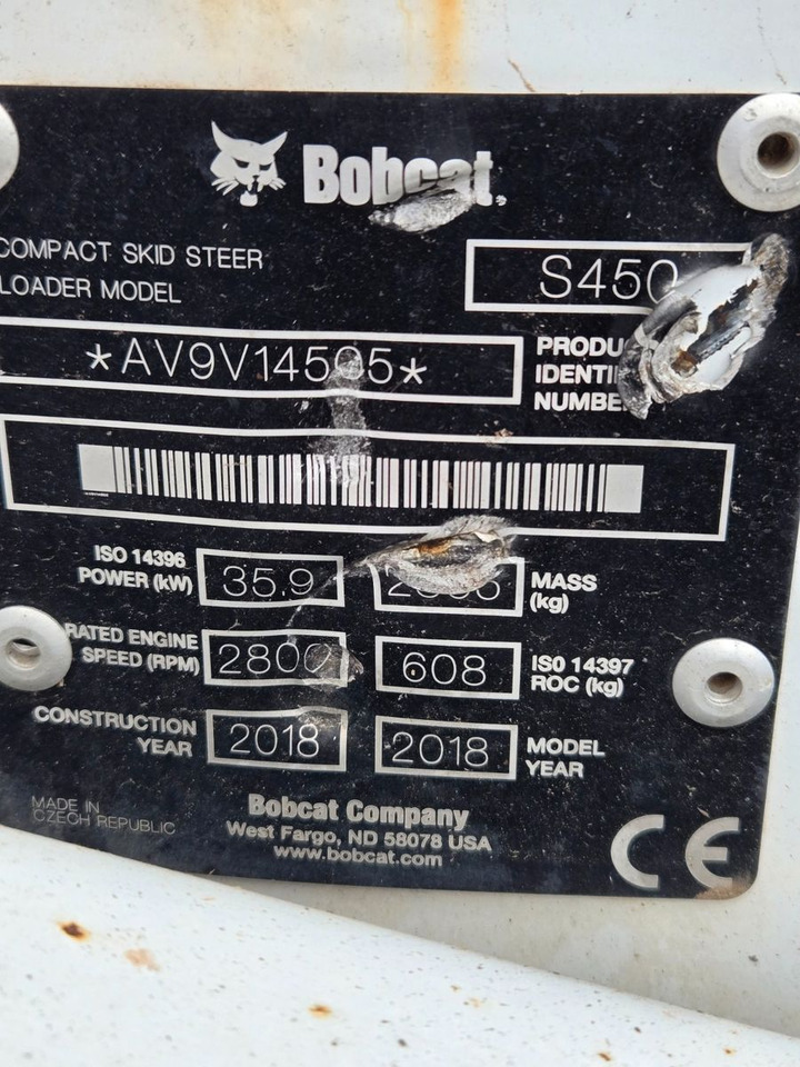 Bobcat S450 - Натоварувач на тркала: слика 2 Bobcat S450 - Натоварувач на тркала: слика 2