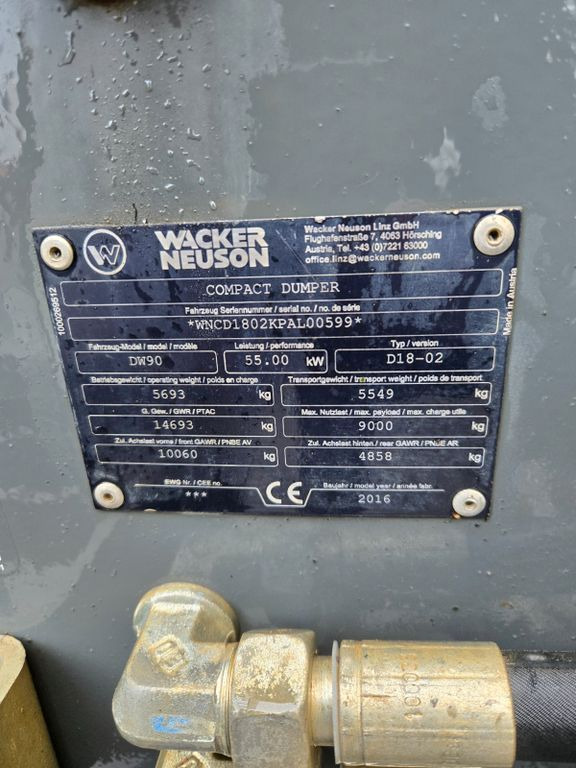 Wacker DW90 - Мини истоварувач: слика 3 Wacker DW90 - Мини истоварувач: слика 3