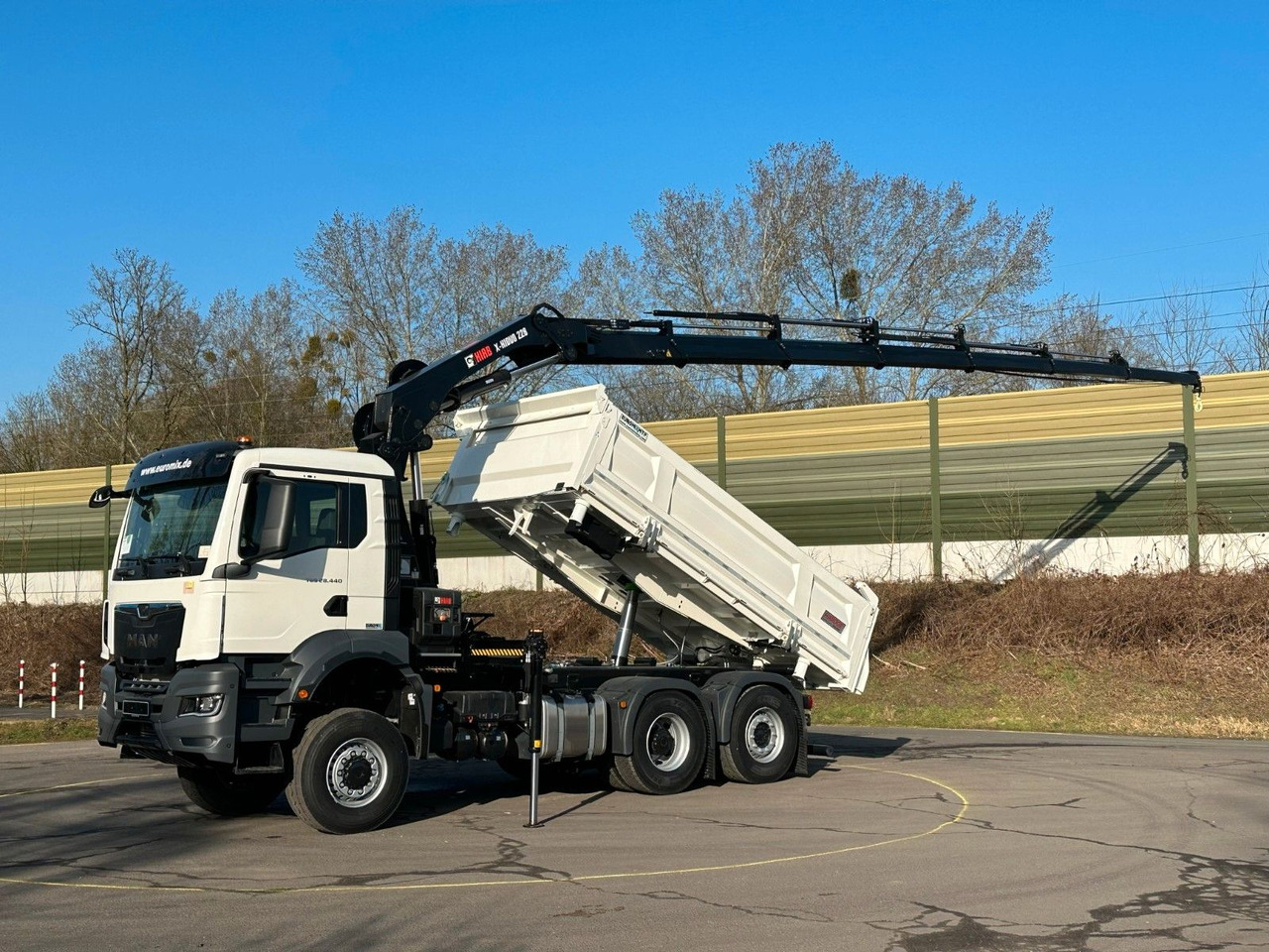 Кипер, Камион со кран MAN TGS 28.440 6x4-4/3-Seiten- Kipper / Hiab 228-6: слика 12