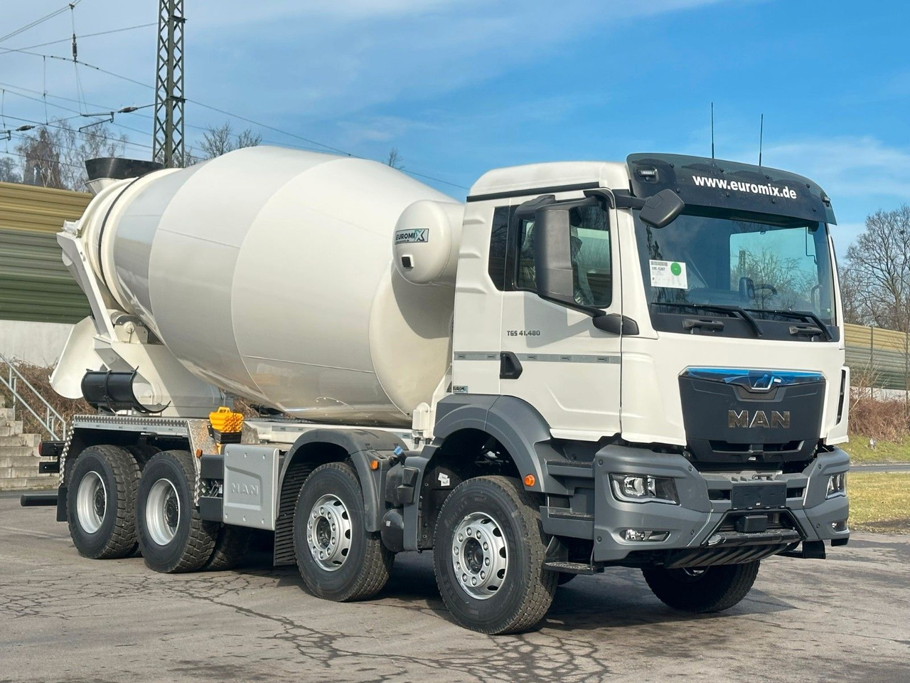 MAN TGS 41.480 8x4 /Euro6e Euromix EM 12 R - Камион миксер за бетон: слика 1 MAN TGS 41.480 8x4 /Euro6e Euromix EM 12 R - Камион миксер за бетон: слика 1