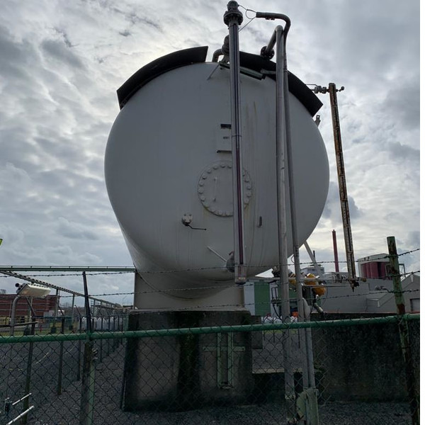 200m3 stationary gastank Gas, LPG, GPL, GAZ, Propane with Sun roof and appendages Used Tank ID 1.209 - Резервоар за складирање: слика 3 200m3 stationary gastank Gas, LPG, GPL, GAZ, Propane with Sun roof and appendages Used Tank ID 1.209 - Резервоар за складирање: слика 3