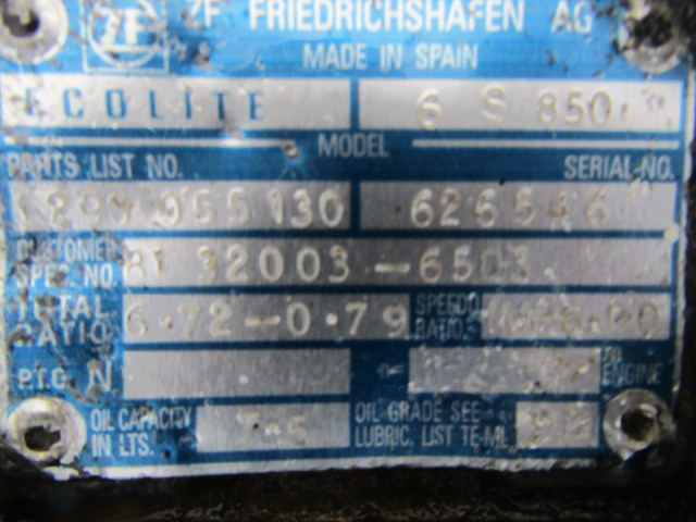 MAN LE 220 6 SPEED ZF GEARBOX 65 850 - Менувач за Камион: слика 3 MAN LE 220 6 SPEED ZF GEARBOX 65 850 - Менувач за Камион: слика 3