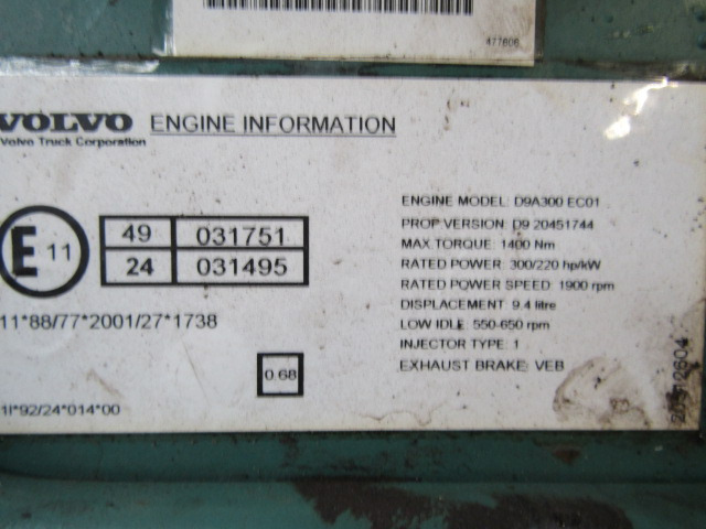 VOLVO FM9 D9A 300 ENGINE ECU EURO 3 - Единица за контрола за Камион: слика 3 VOLVO FM9 D9A 300 ENGINE ECU EURO 3 - Единица за контрола за Камион: слика 3