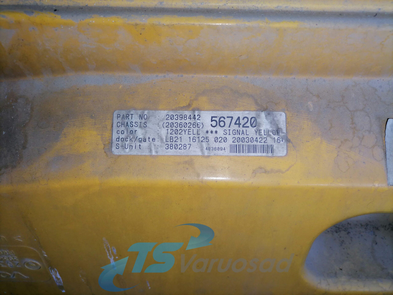 Volvo Grille panel 20360266 - Решетка за Камион: слика 4 Volvo Grille panel 20360266 - Решетка за Камион: слика 4