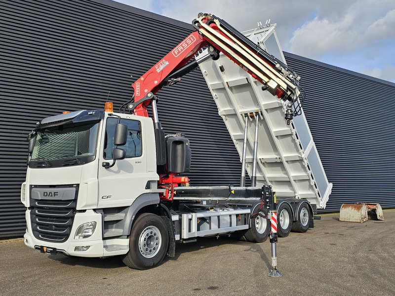 DAF CF 530 8x4-4 / FASSI 27.5 t/m CRANE + TIPPER - Кипер, Камион со кран: слика 2 DAF CF 530 8x4-4 / FASSI 27.5 t/m CRANE + TIPPER - Кипер, Камион со кран: слика 2